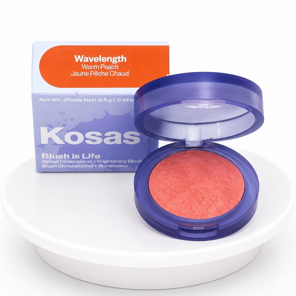 Kosas Blush Is Life Baked Blush — Wavelength Warm Peach Coral